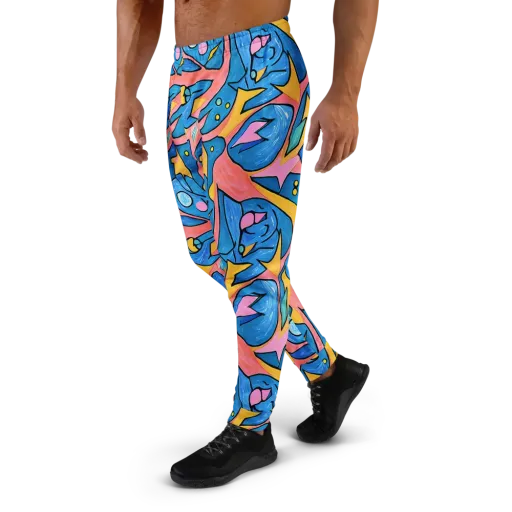 Pop Tide on a Men's Joggers