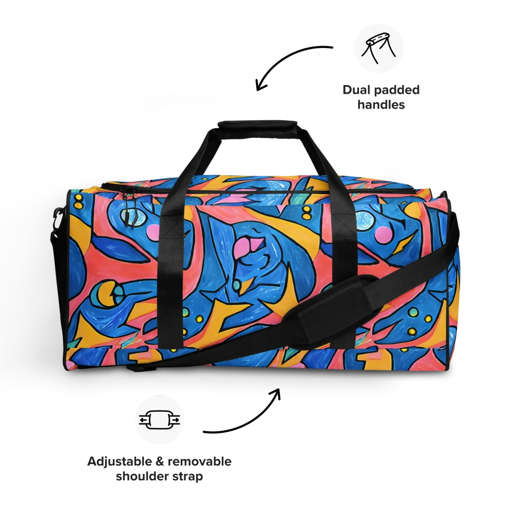 Pop Tide on Duffle Bag — Front
