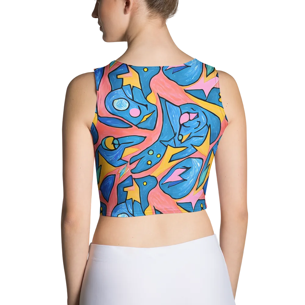 Pop Tide on Crop Top — Back