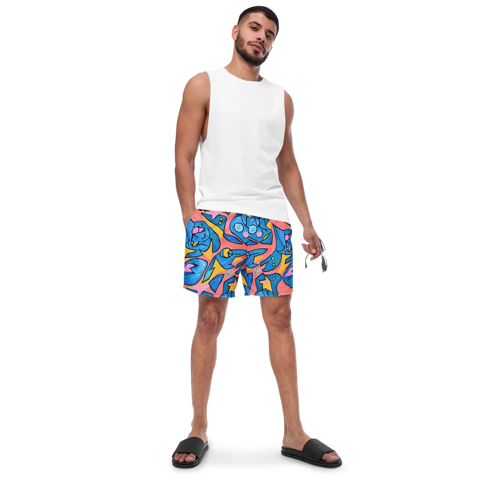 Pop Tide on Swim Trunks — Front