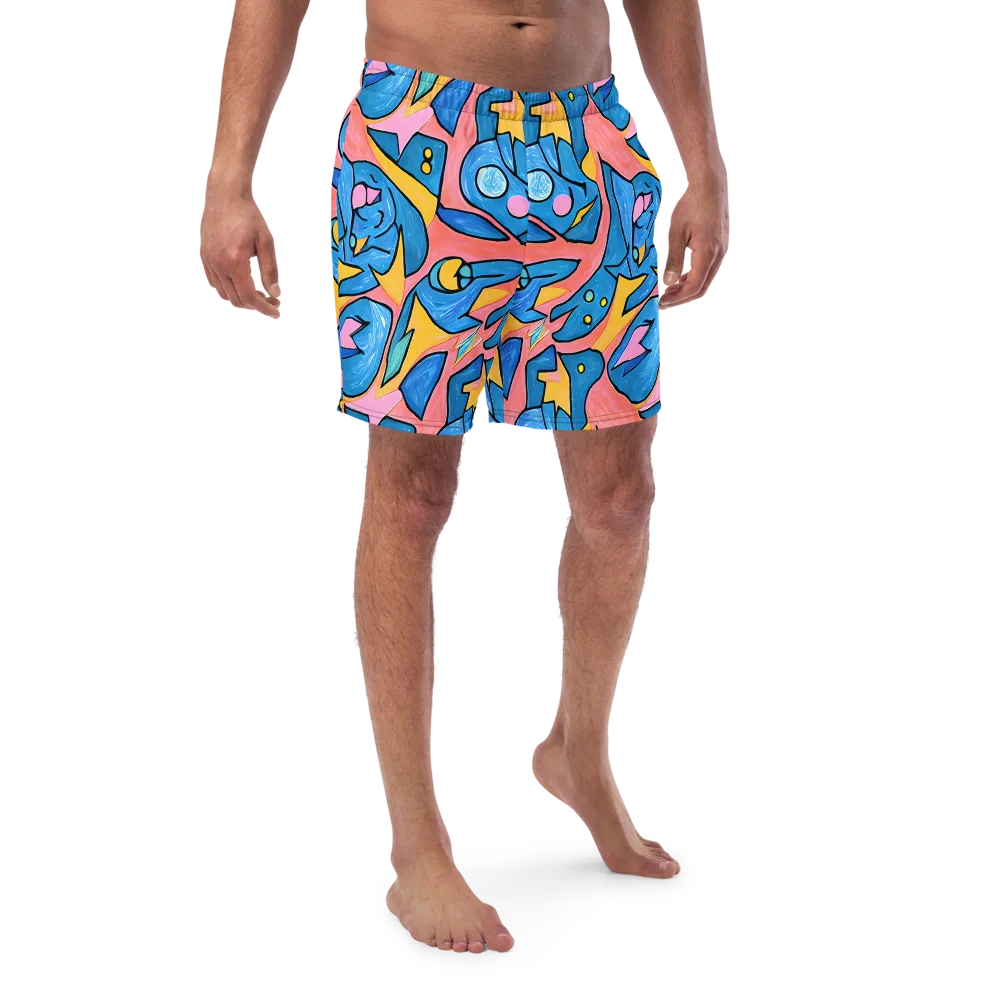 Pop Tide on Swim Trunks — Front