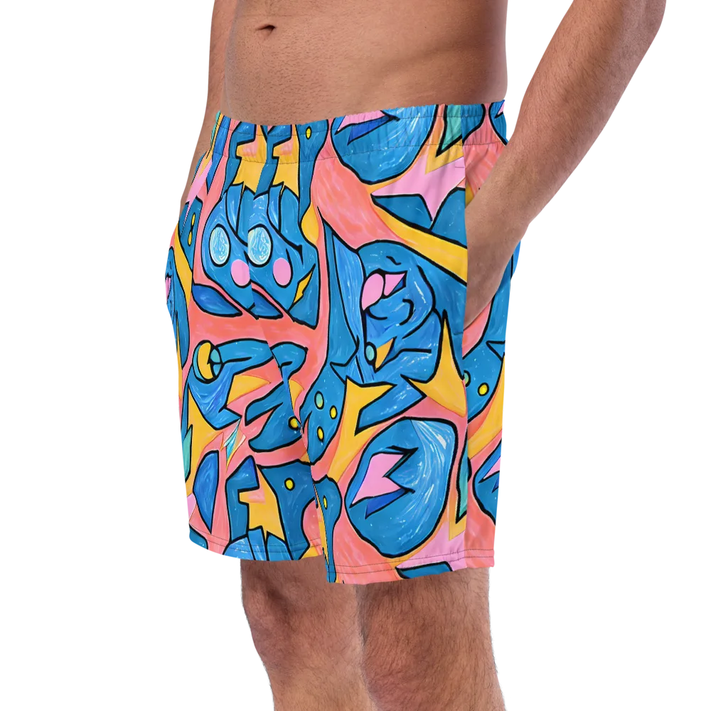 Pop Tide on Swim Trunks — Left Front