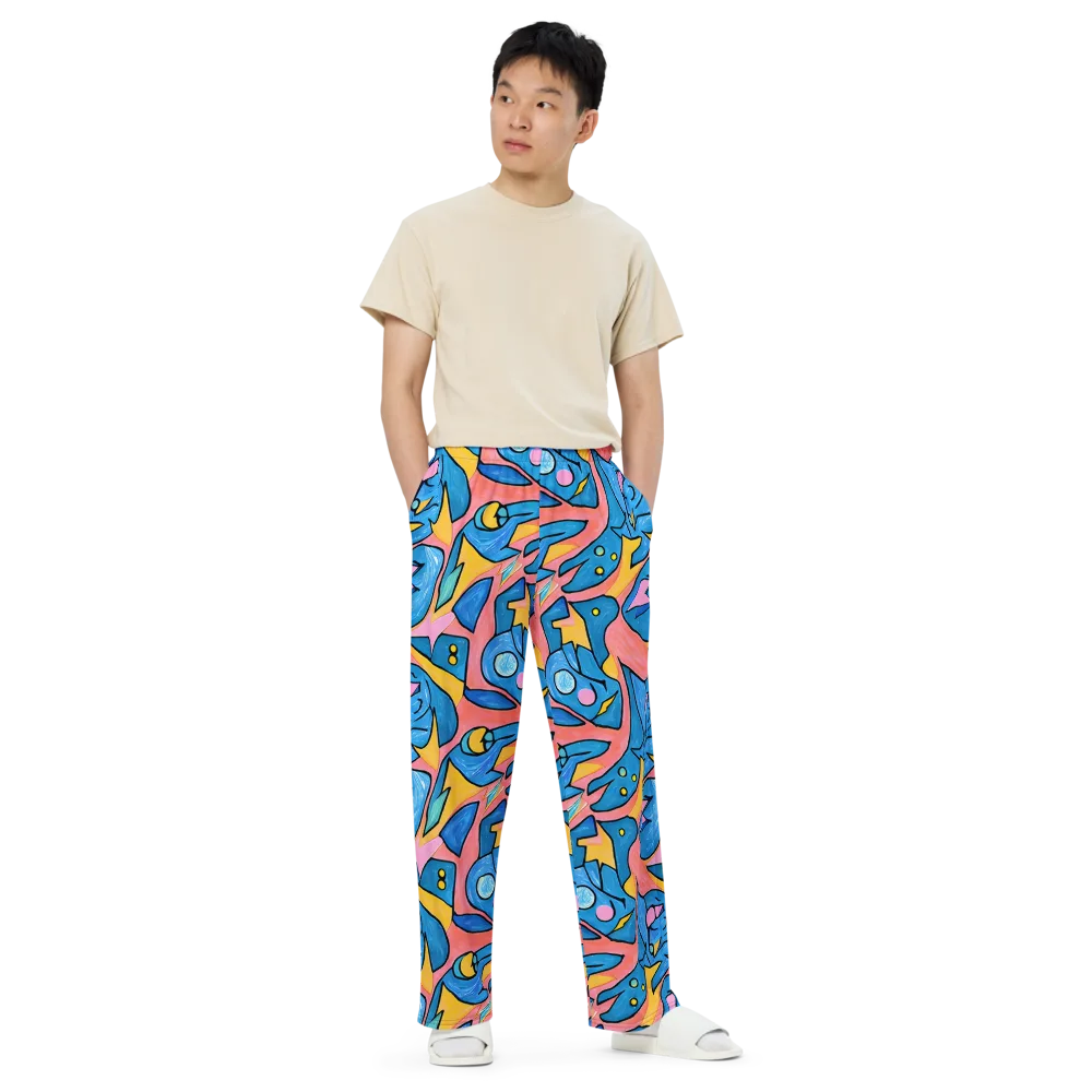 Pop Tide on Wide-Leg Pants — Front