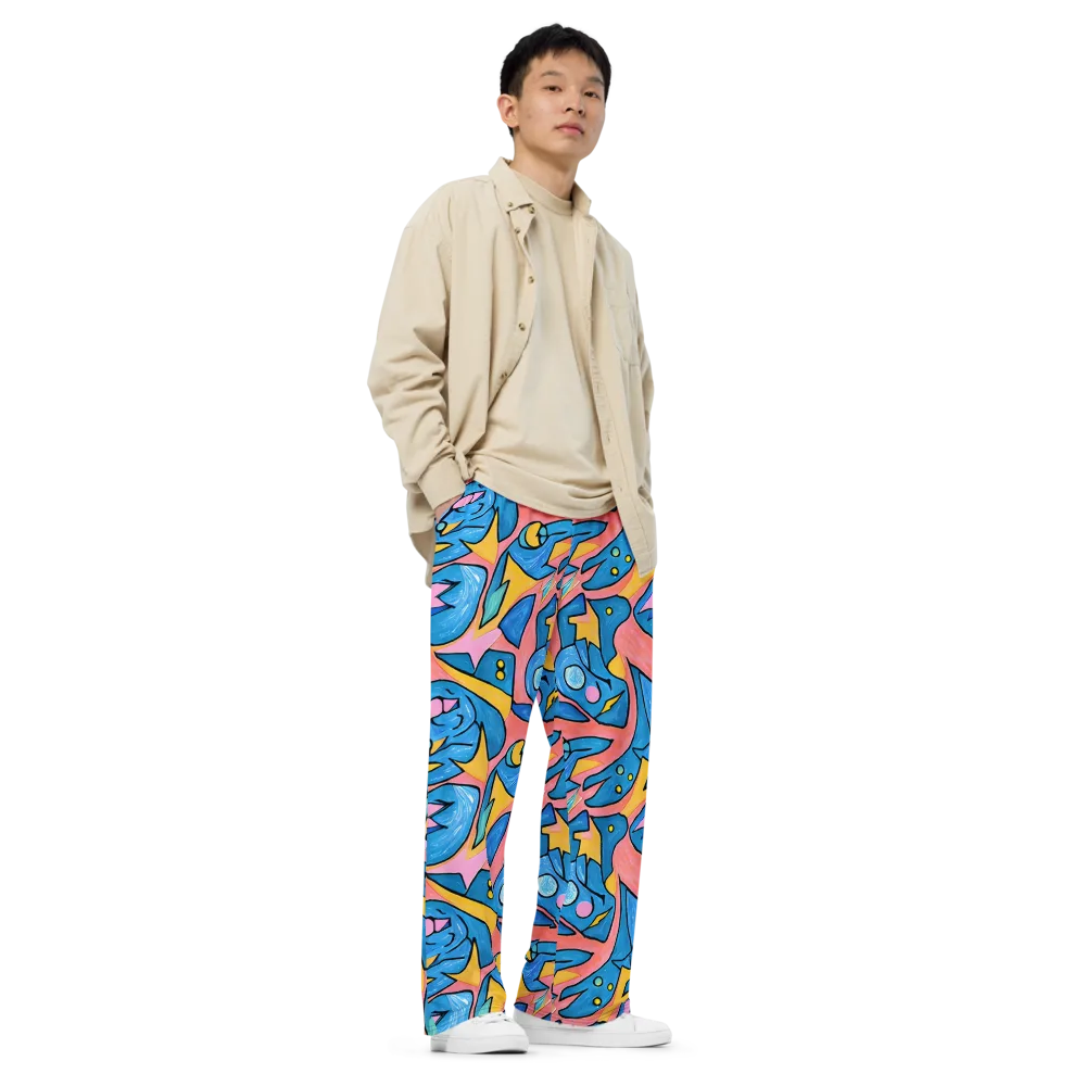Pop Tide on Wide-Leg Pants — Right Front