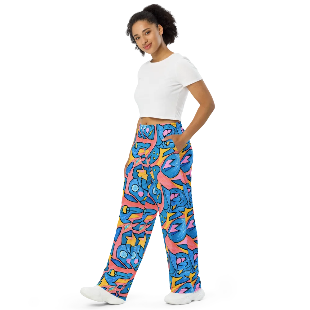 Pop Tide on Wide-Leg Pants — Left Front
