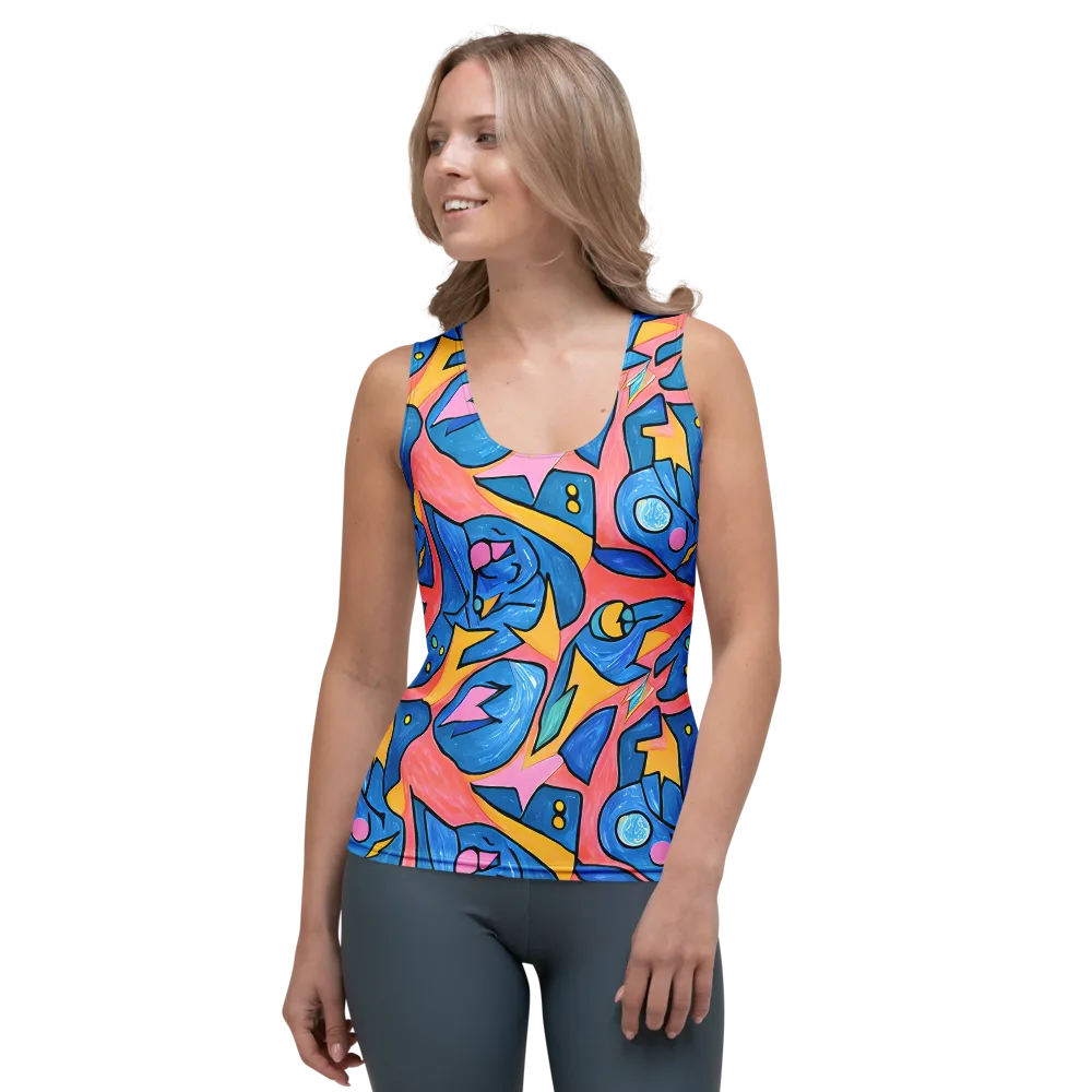 Pop Tide on Women's Tank Top — Front