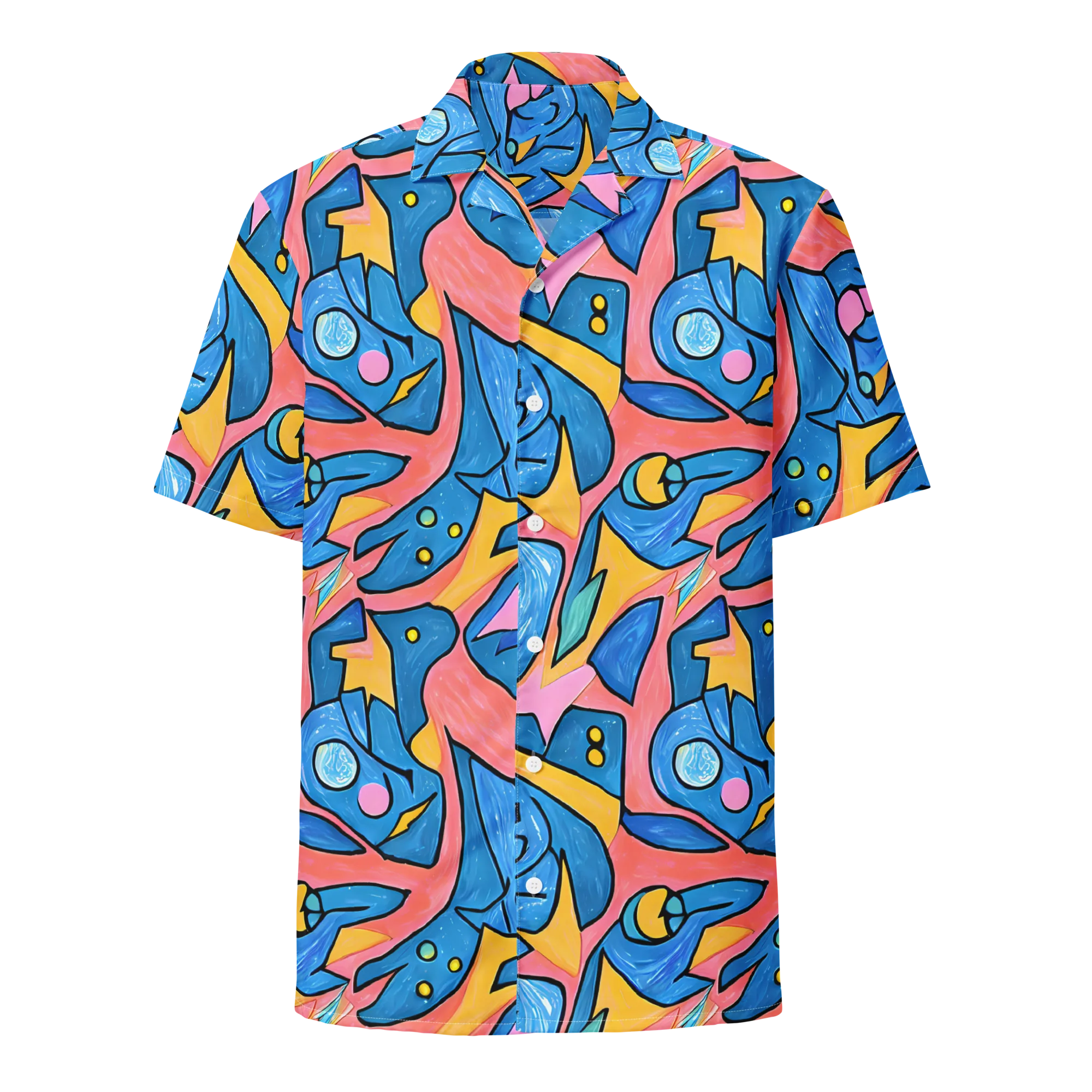 Pop Tide on Button Shirt — Front
