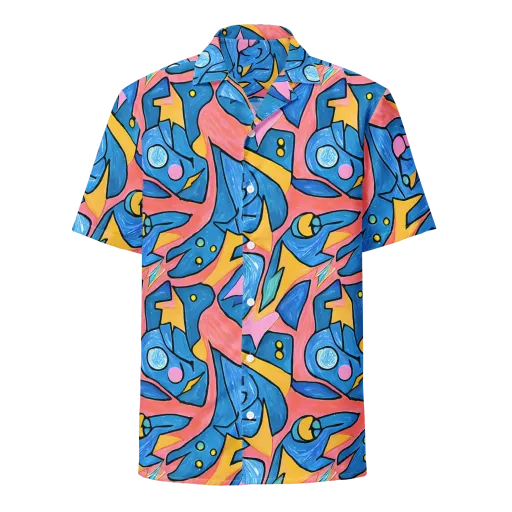 Pop Tide on a Button Shirt