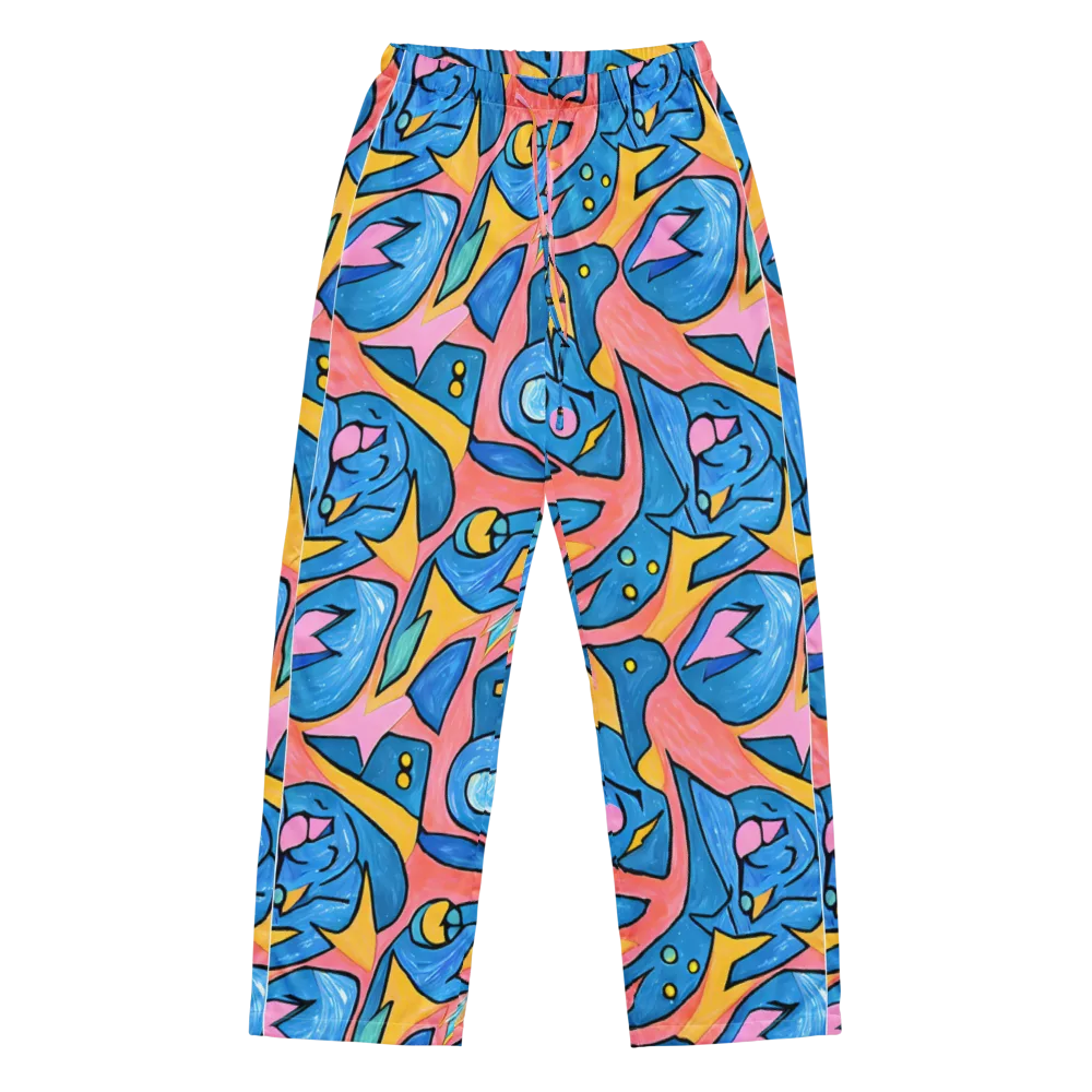 Pop Tide on Women's Pajama Pants — Front