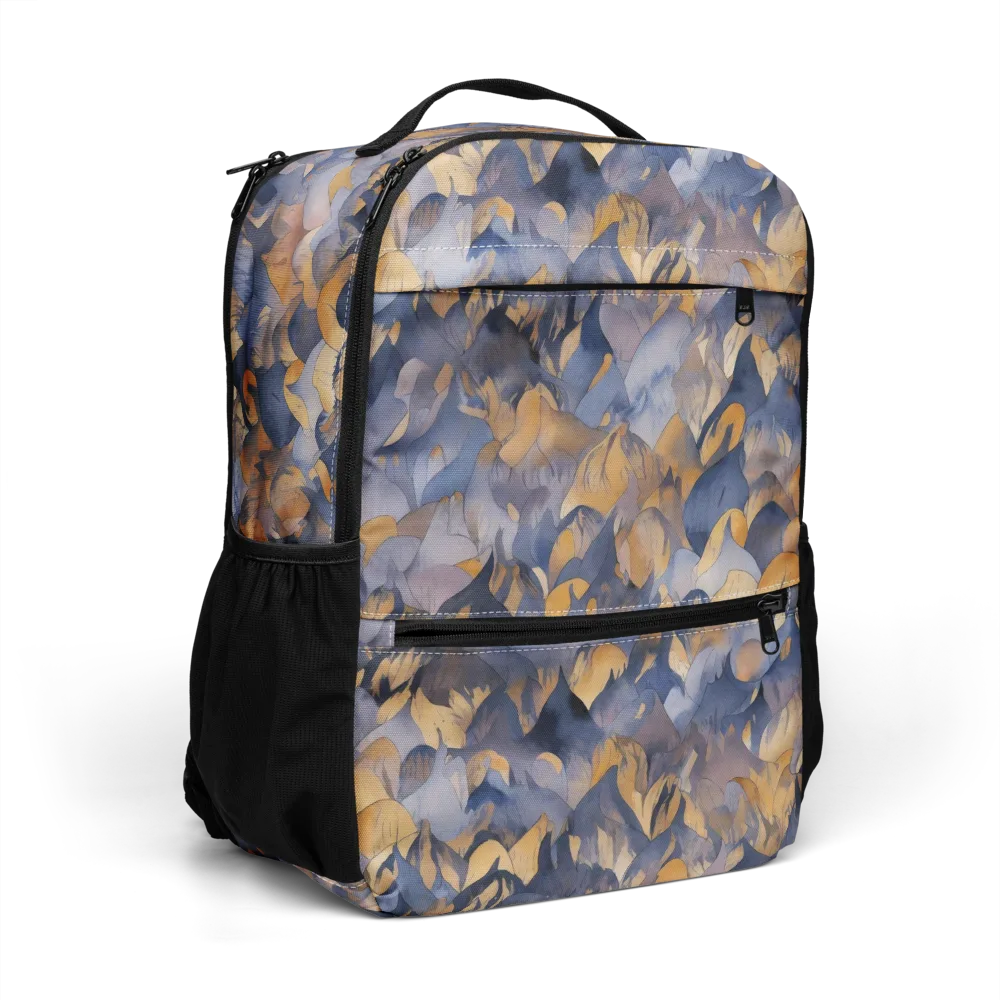 Indigo Petal Drift on Utility Backpack — Right Front