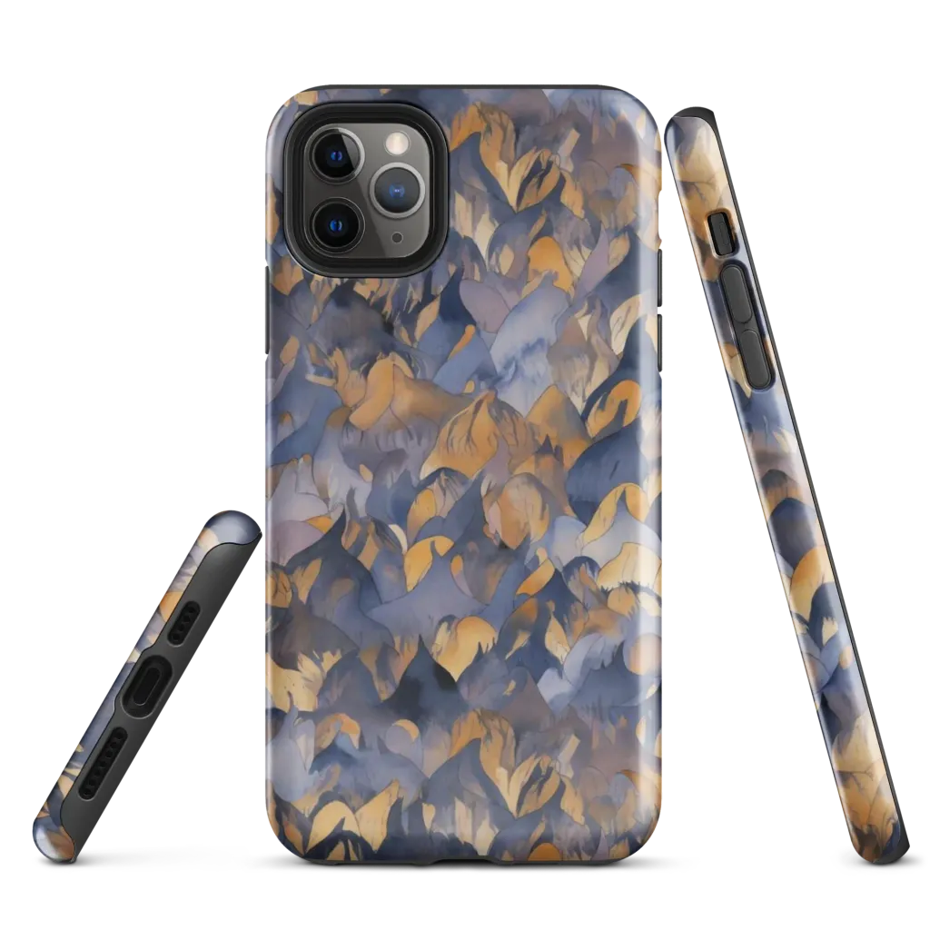 Indigo Petal Drift on Tough Case for iPhone® — Front