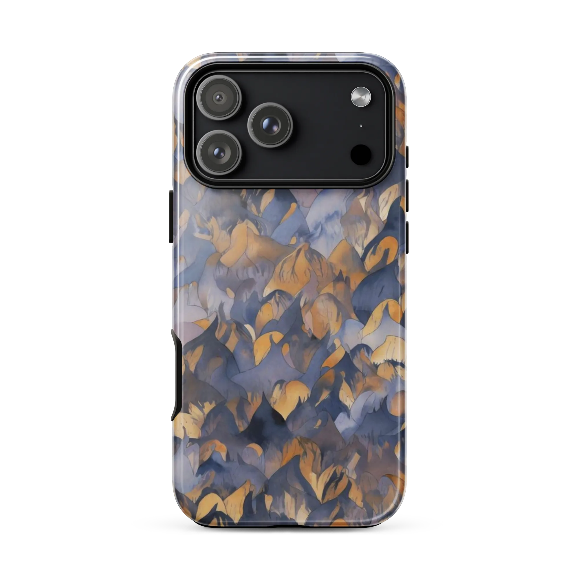 Indigo Petal Drift on Tough Case for iPhone® — Front