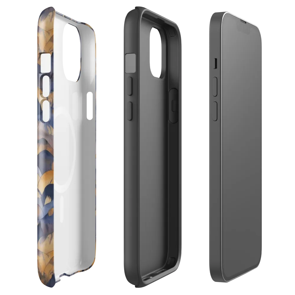 Indigo Petal Drift on MagSafe Tough Case for iPhone® — Front