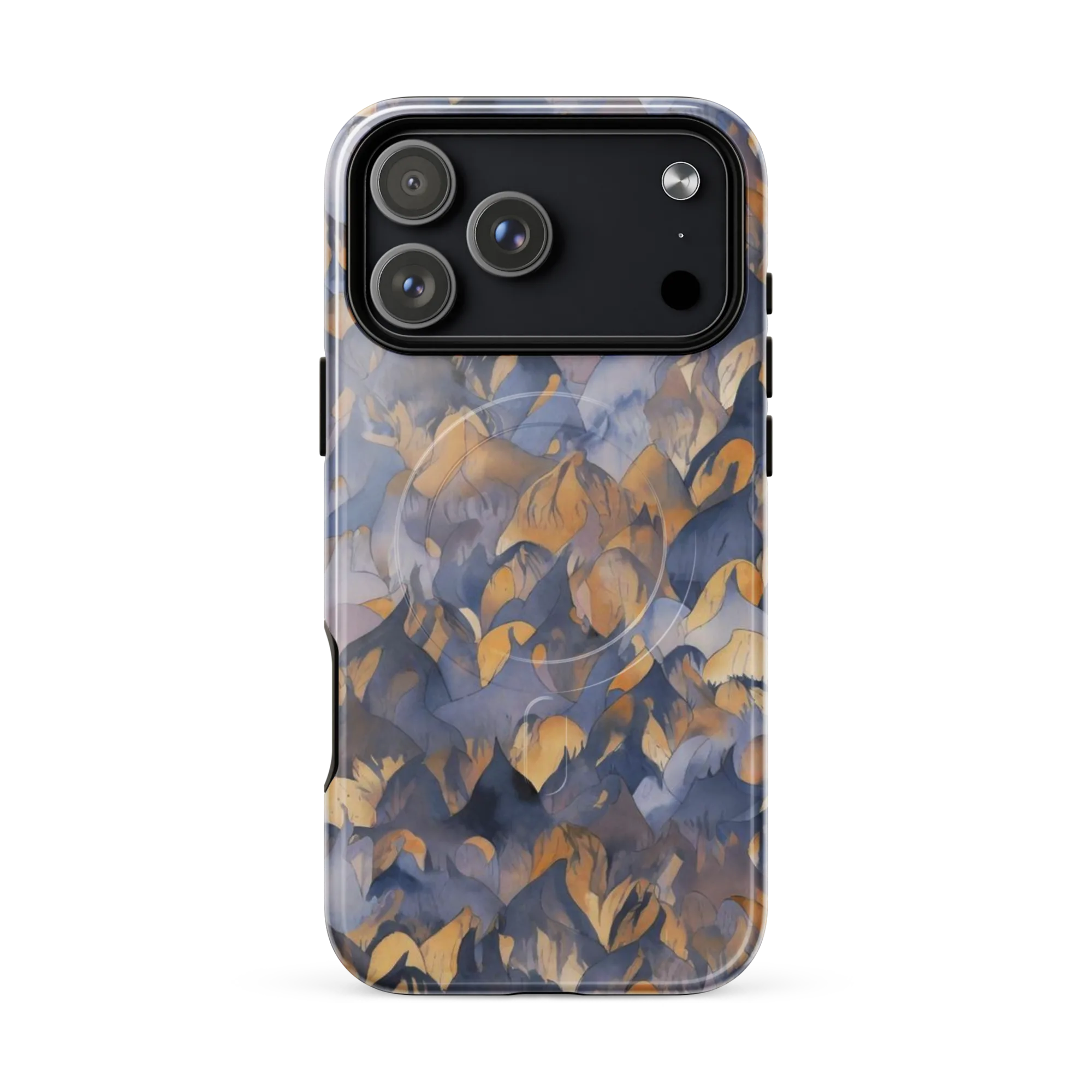 Indigo Petal Drift on MagSafe Tough Case for iPhone® — Front