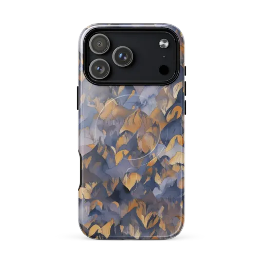 Indigo Petal Drift on a MagSafe Tough Case for iPhone®