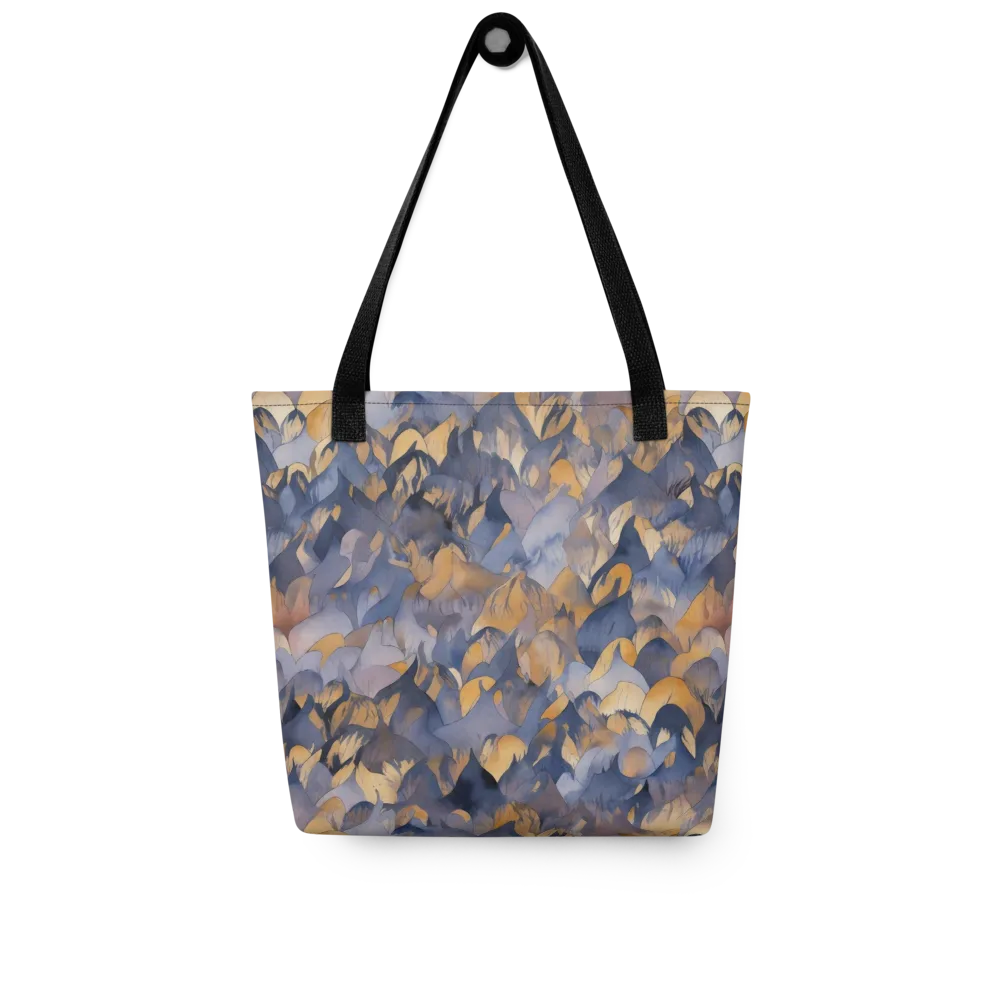 Indigo Petal Drift on Tote Bag — Front