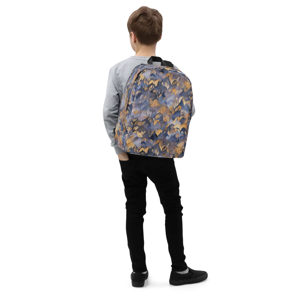 Indigo Petal Drift on Minimalist Backpack — Right Front