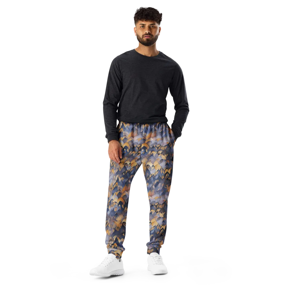 Indigo Petal Drift on Men's Joggers — Front