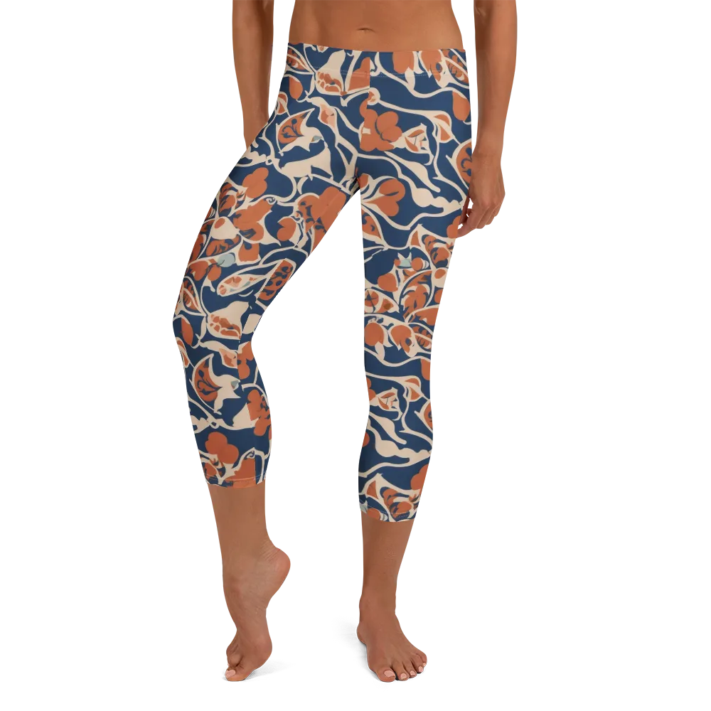 Sienna Bloom on Capri Leggings — Front