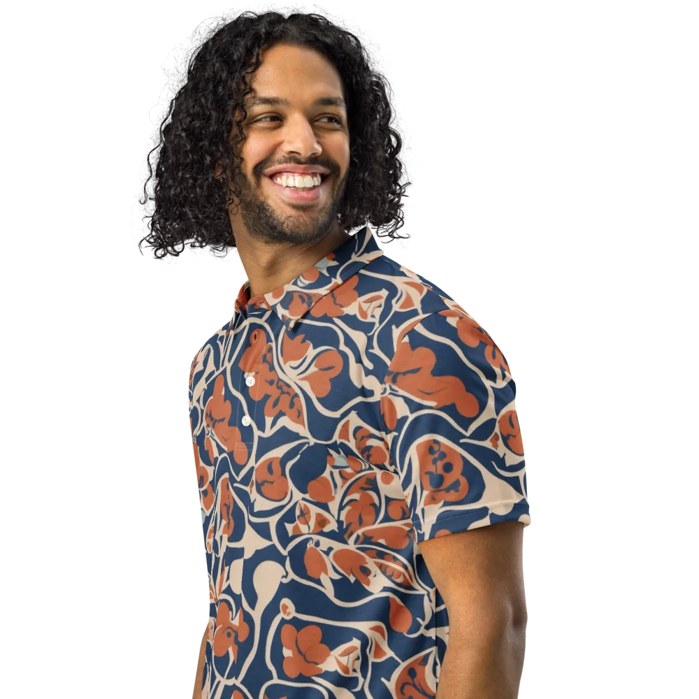 Sienna Bloom on Men's Slim Fit Polo Shirt — Left Front
