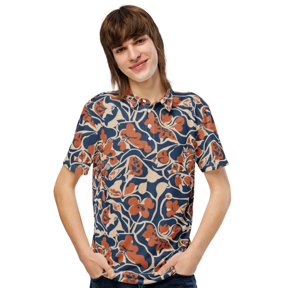 Sienna Bloom on Men's Slim Fit Polo Shirt — Front