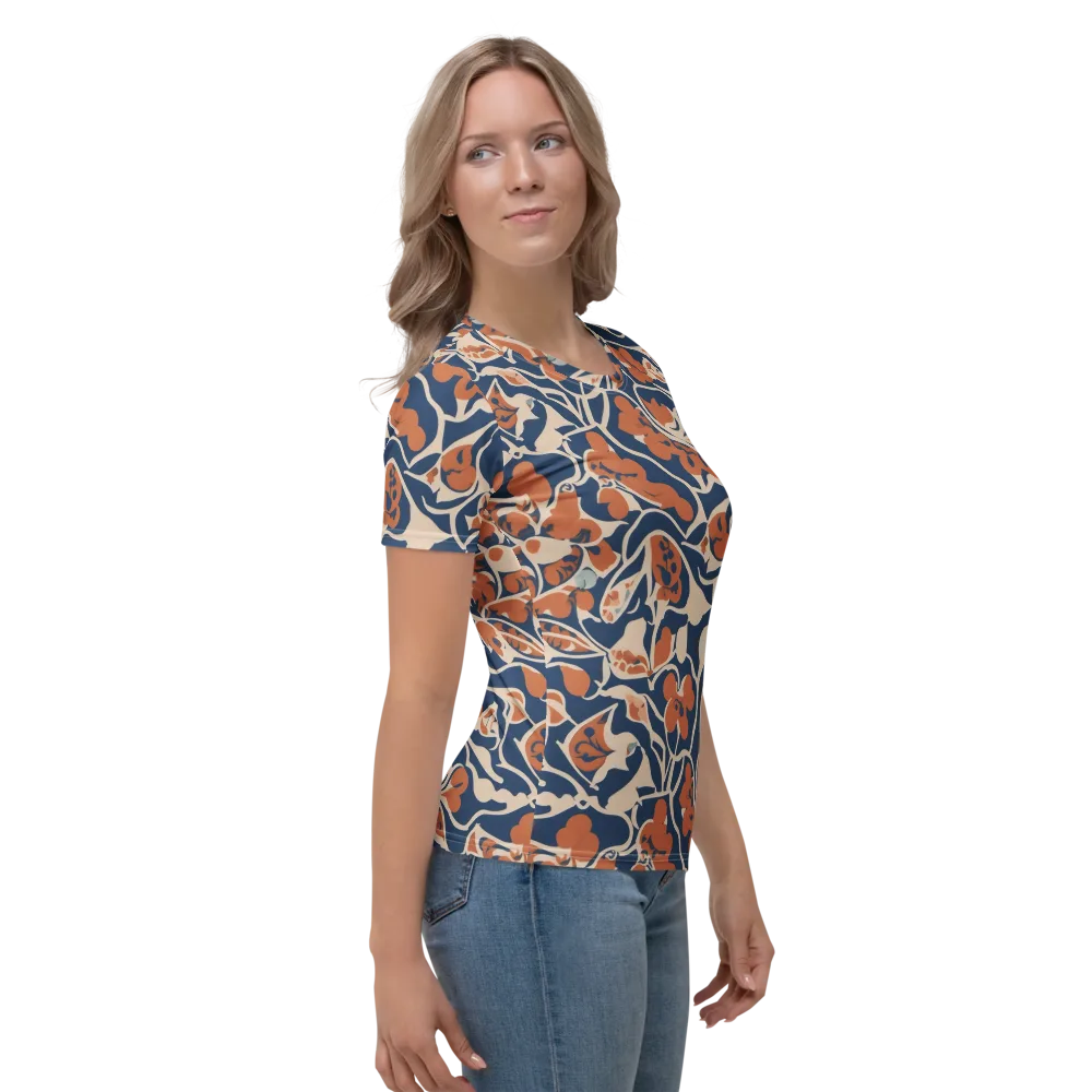 Sienna Bloom on Women's Crew Neck T-Shirt — Right