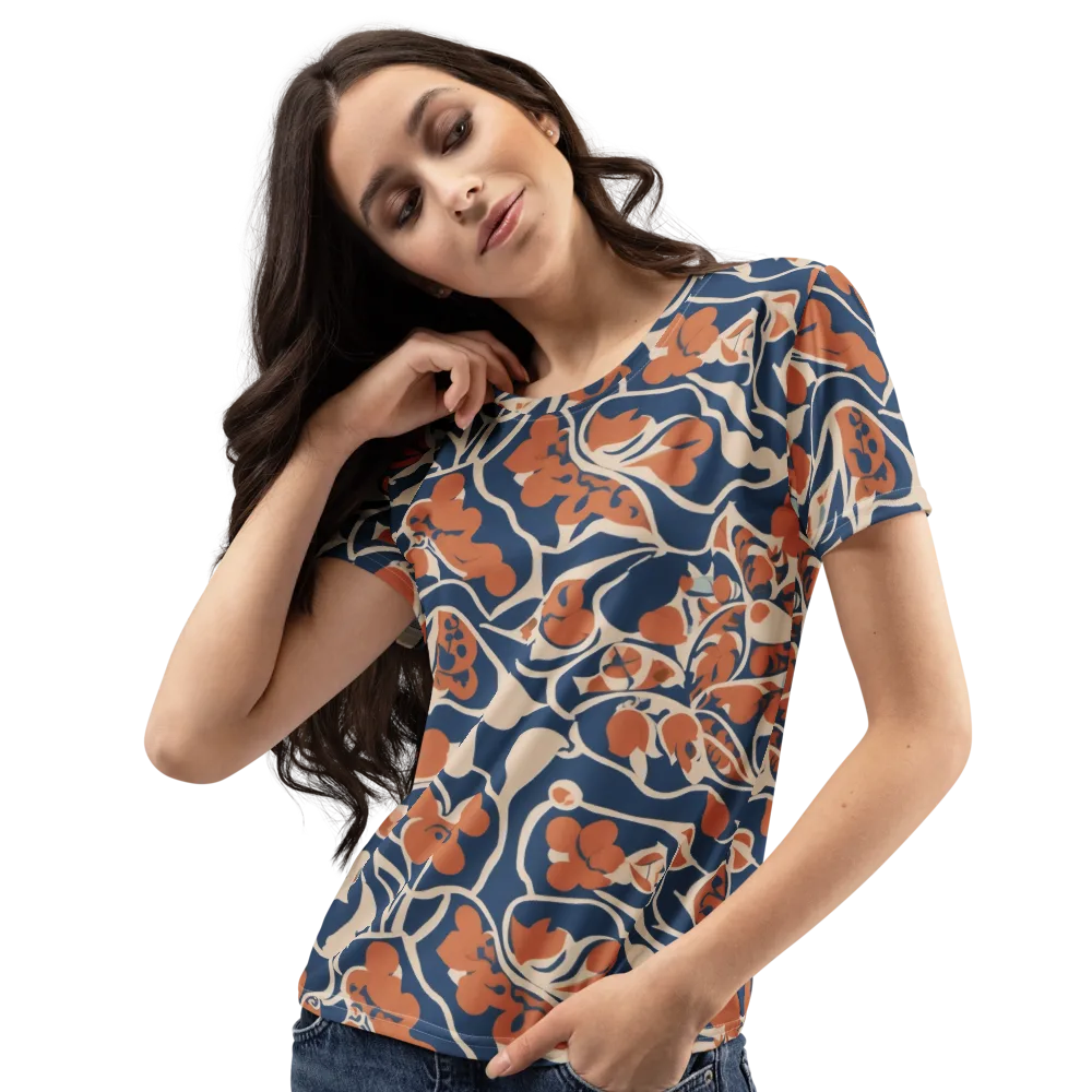 Sienna Bloom on Women's Crew Neck T-Shirt — Left Front