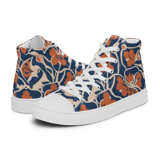Sienna Bloom on a Women's High Top Canvas Shoes