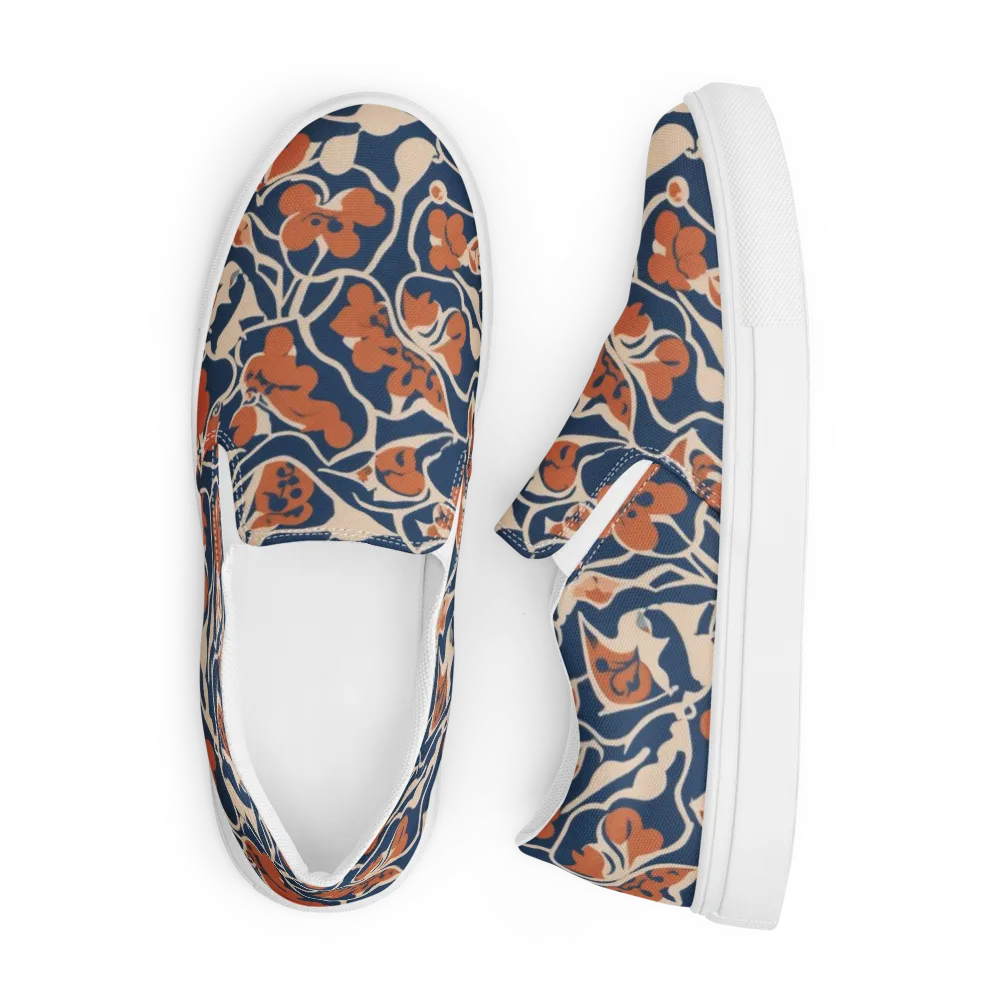 Sienna Bloom on Men's Slip-On Canvas Shoes — Front