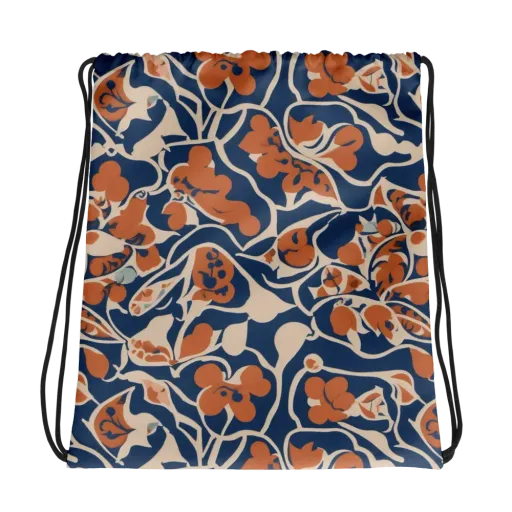 Sienna Bloom on a Drawstring Bag