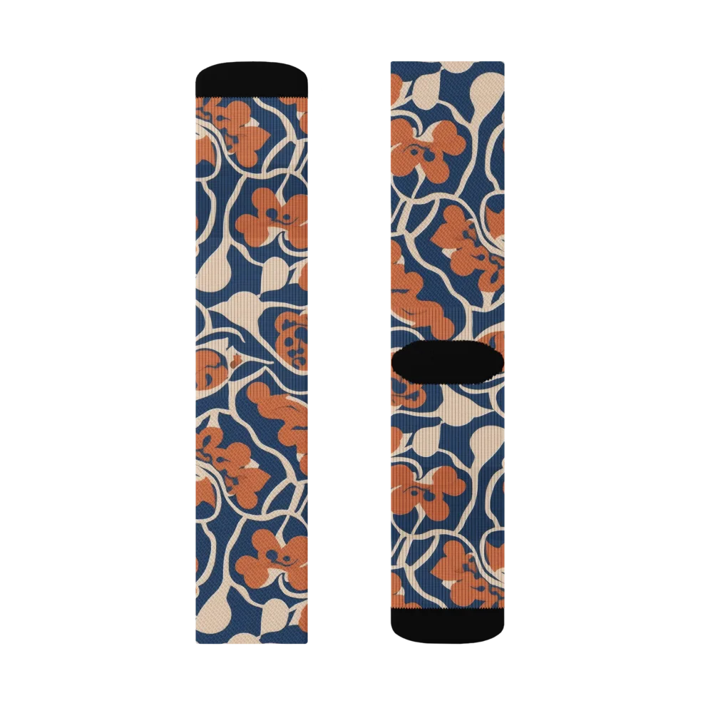 Sienna Bloom on Socks — Left Sock