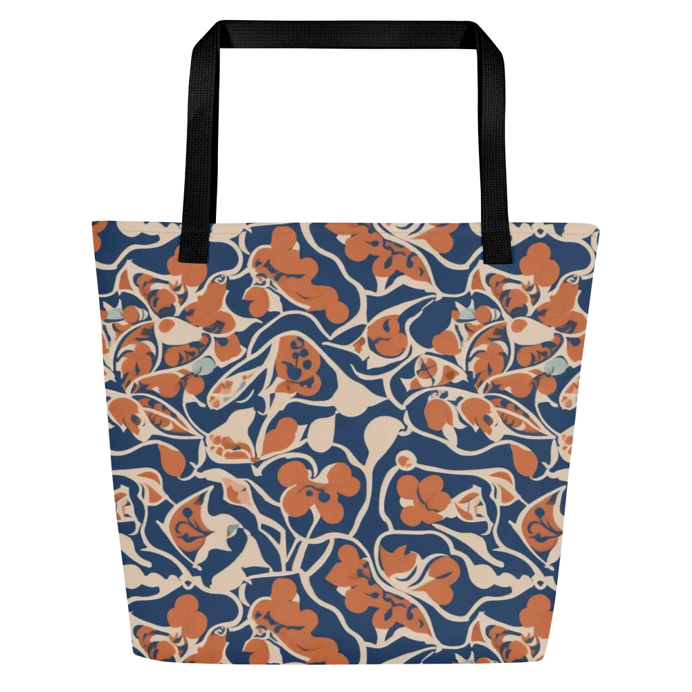 Sienna Bloom on Large Tote Bag W/ Pocket — Front