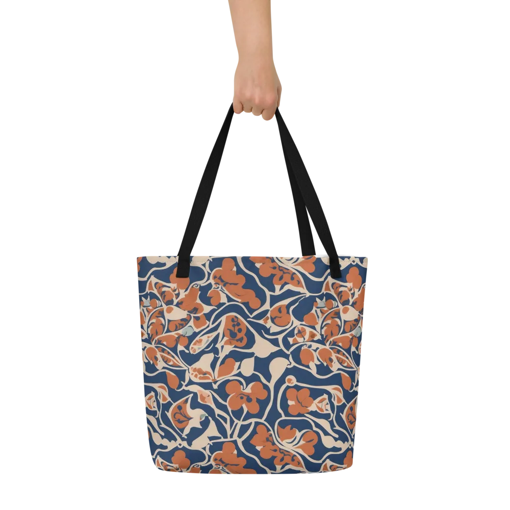 Sienna Bloom on Large Tote Bag W/ Pocket — Front