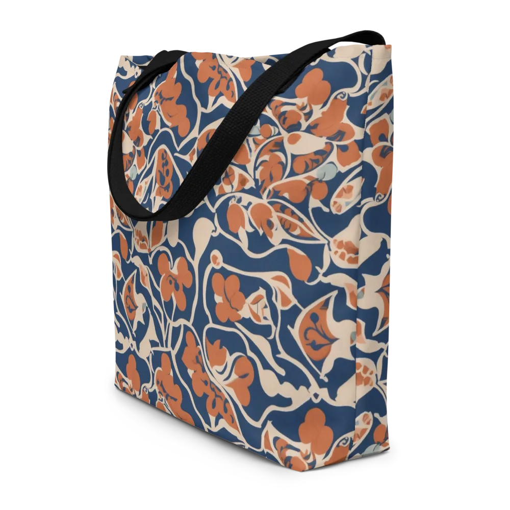 Sienna Bloom on Large Tote Bag W/ Pocket — Front