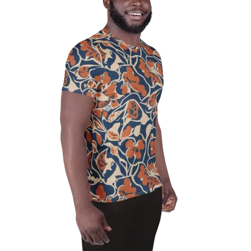 Sienna Bloom on a Men's Athletic T-Shirt
