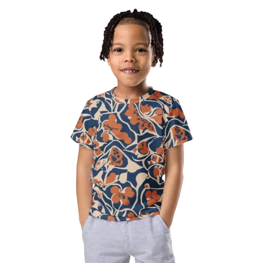 Sienna Bloom on a Kids Crew Neck T-Shirt
