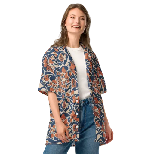 Sienna Bloom on a Button Shirt