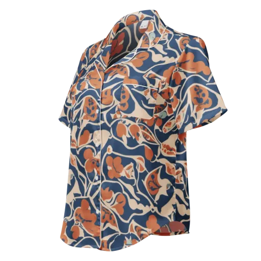 Sienna Bloom on a Women's Short Sleeve Pajama Top