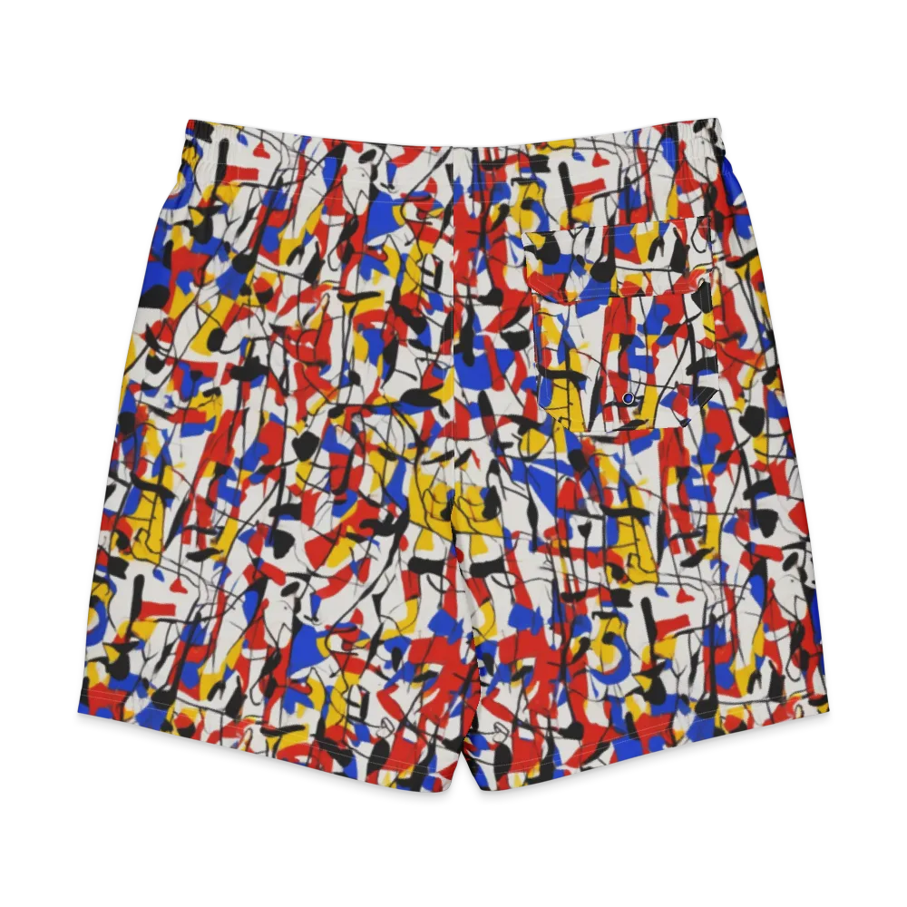 Chromatic Tangent on Men's Board Shorts — Back
