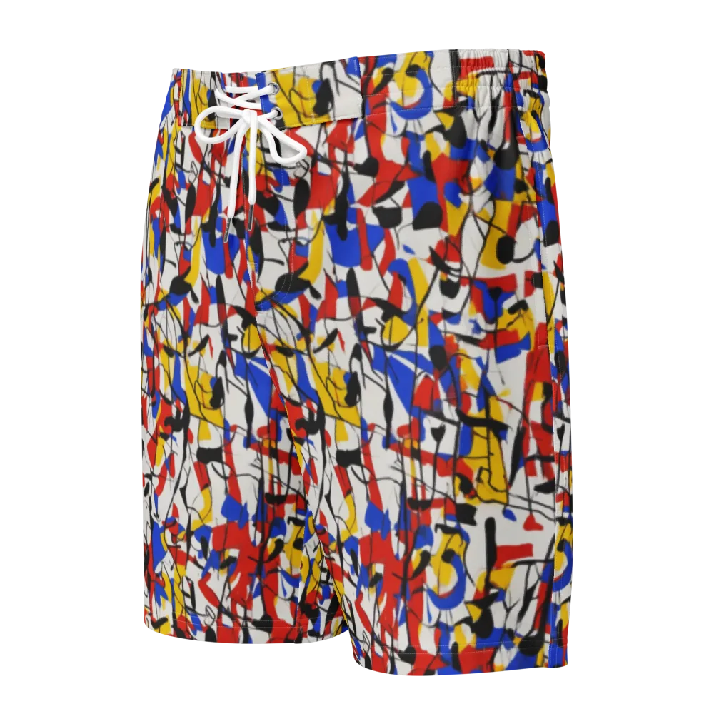 Chromatic Tangent on Men's Board Shorts — Front