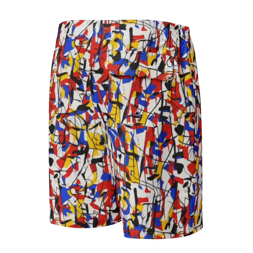 Chromatic Tangent on Men's Board Shorts — Back