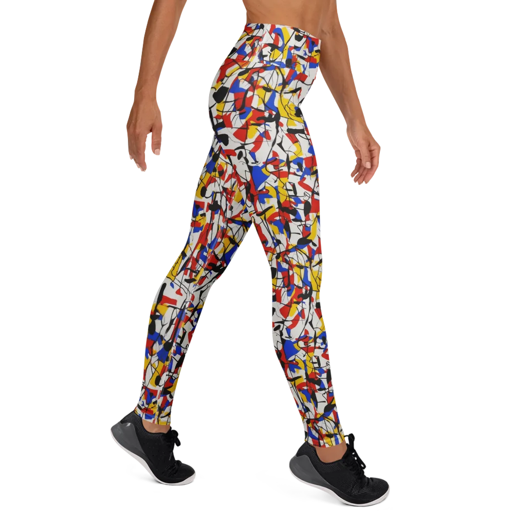 Chromatic Tangent on Yoga Leggings — Right
