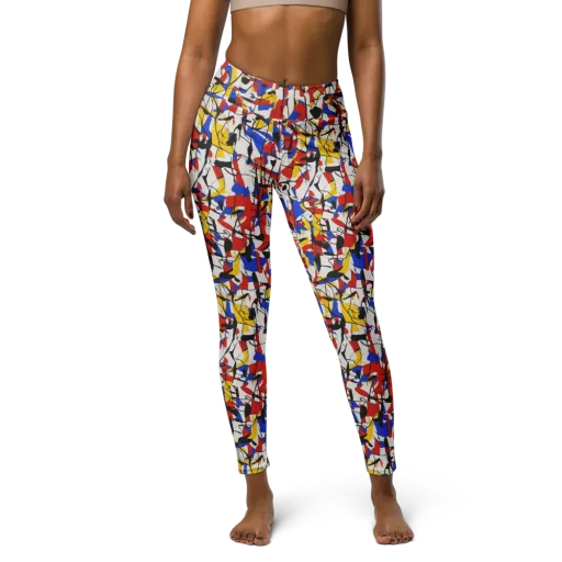 Chromatic Tangent on a Yoga Leggings