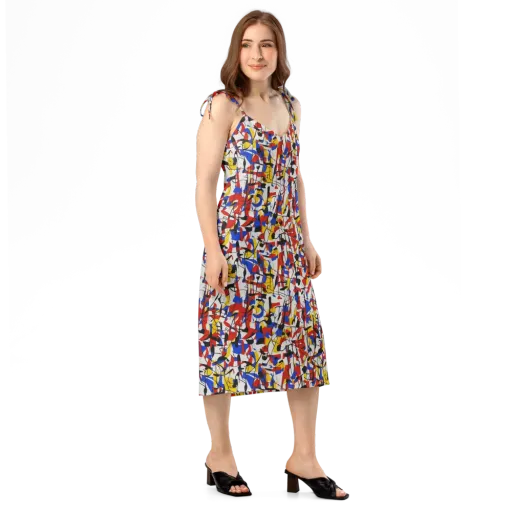 Chromatic Tangent on a Slip Dress