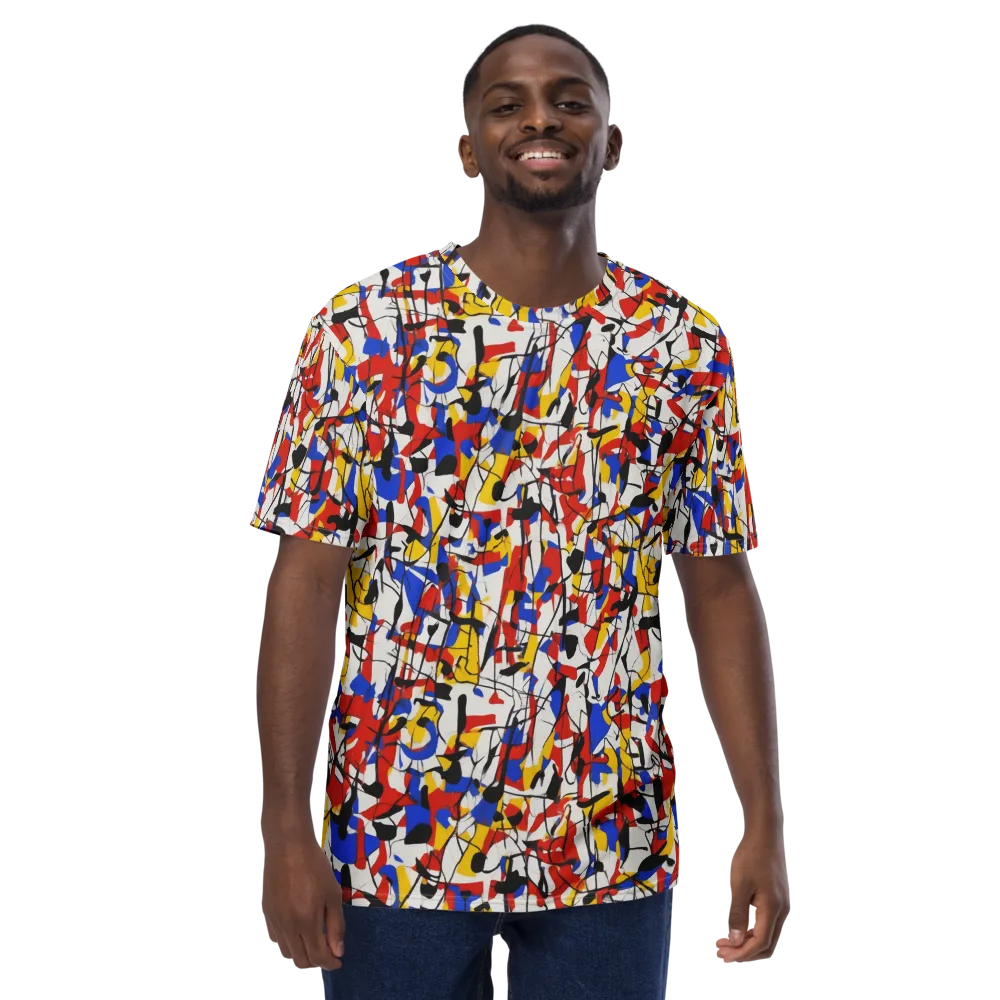 Chromatic Tangent on Men's Crew Neck T-Shirt — Front
