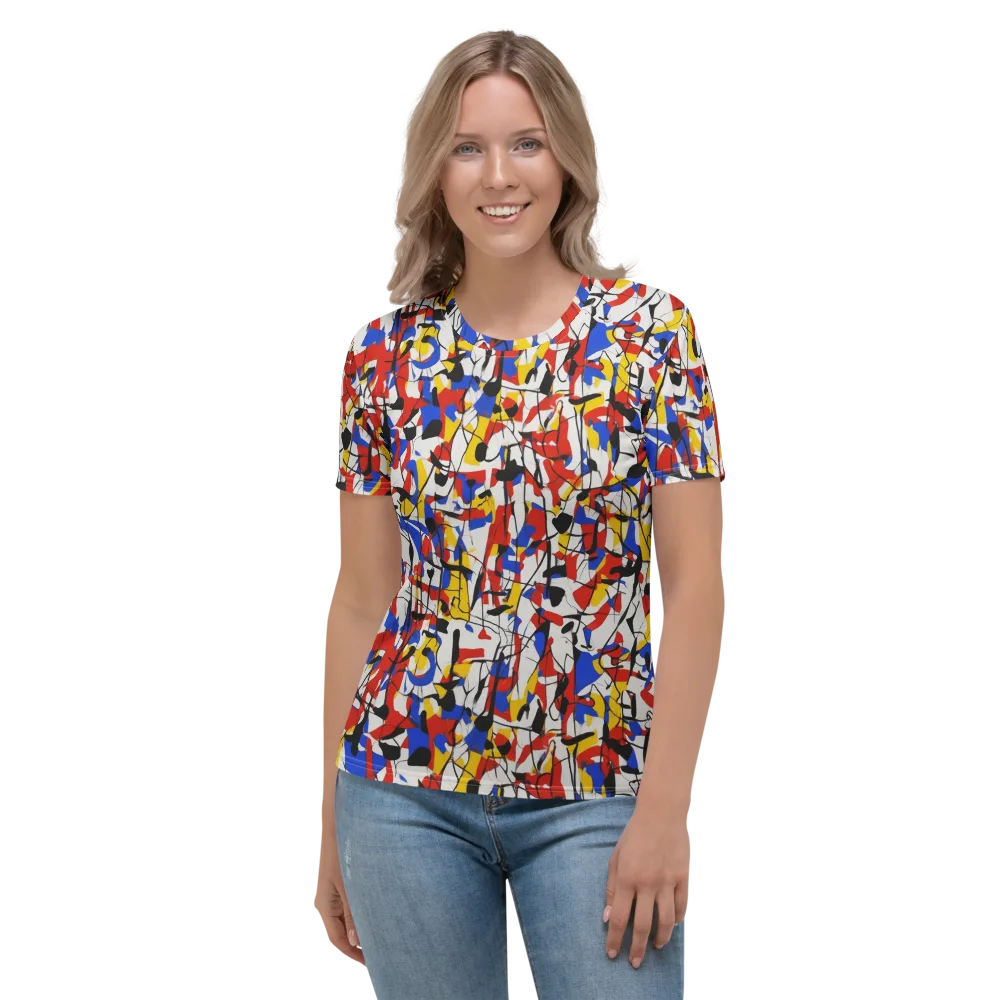 Chromatic Tangent on Women's Crew Neck T-Shirt — Front