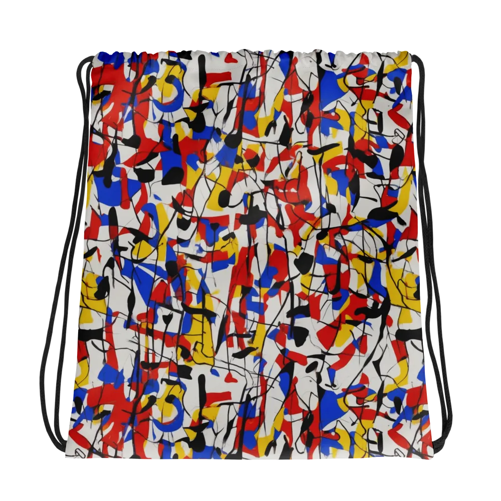 Chromatic Tangent on Drawstring Bag — Photo