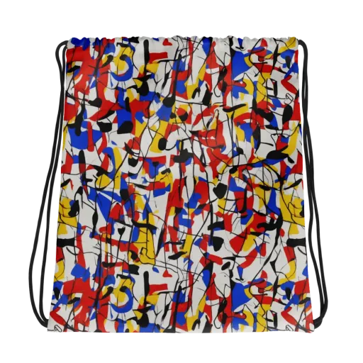 Chromatic Tangent on a Drawstring Bag