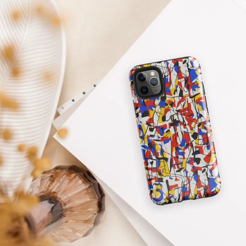 Chromatic Tangent on Tough Case for iPhone® — Front