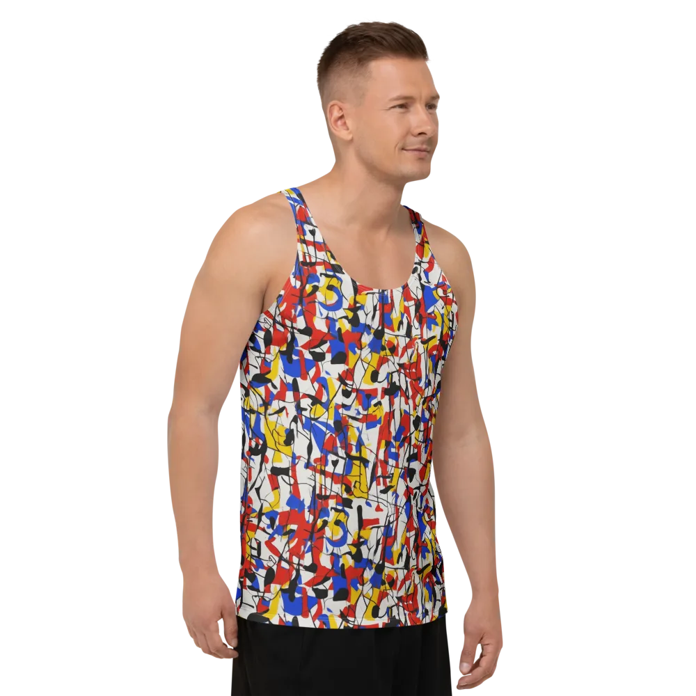 Chromatic Tangent on Men's Tank Top — Right Front